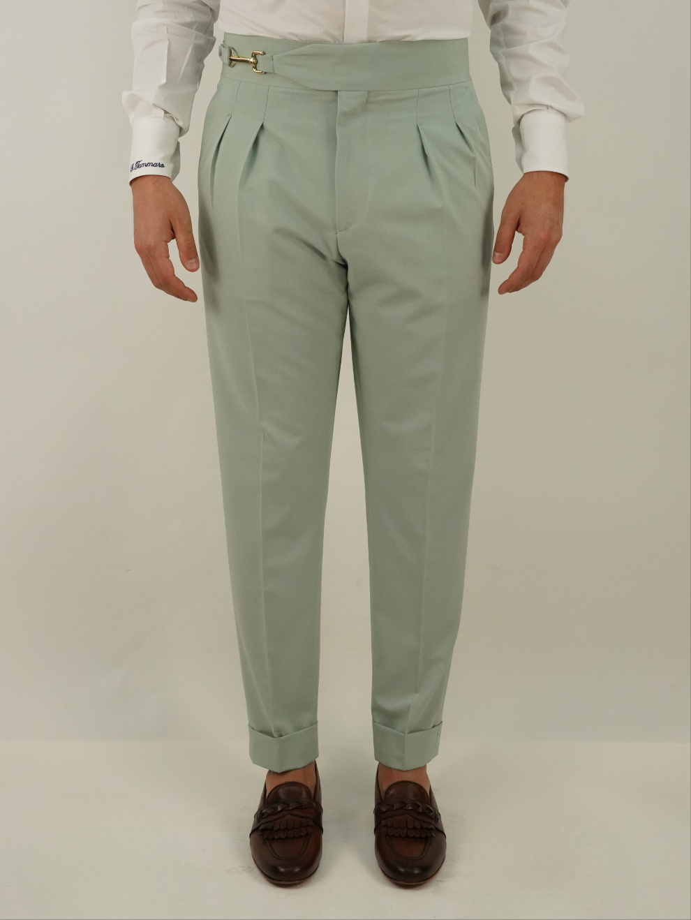 Gurkha royal verde acqua con gancio oro