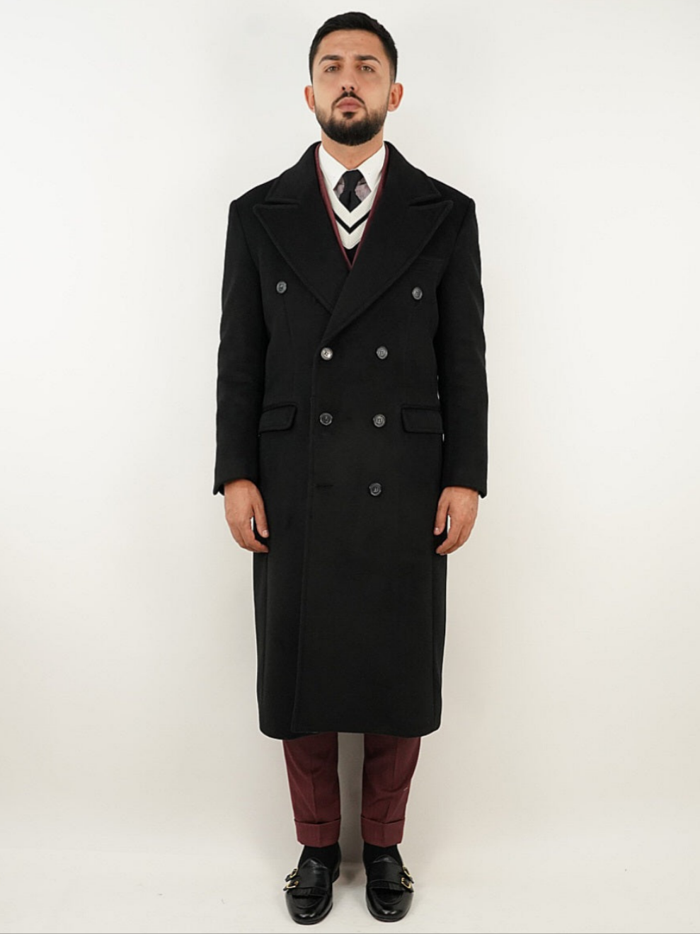 Cappotto Raglan Nero