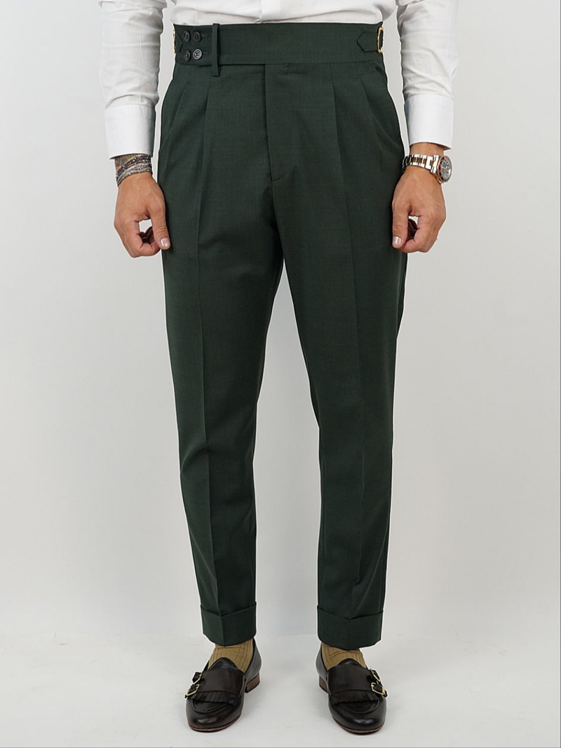 Gurkha Verde Malachite con 4 bottoni e fibbie stringenti laterali