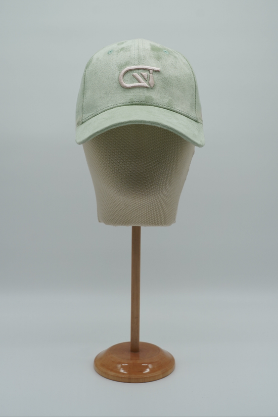 Cappello da baseball GT in camoscio verde tiffany