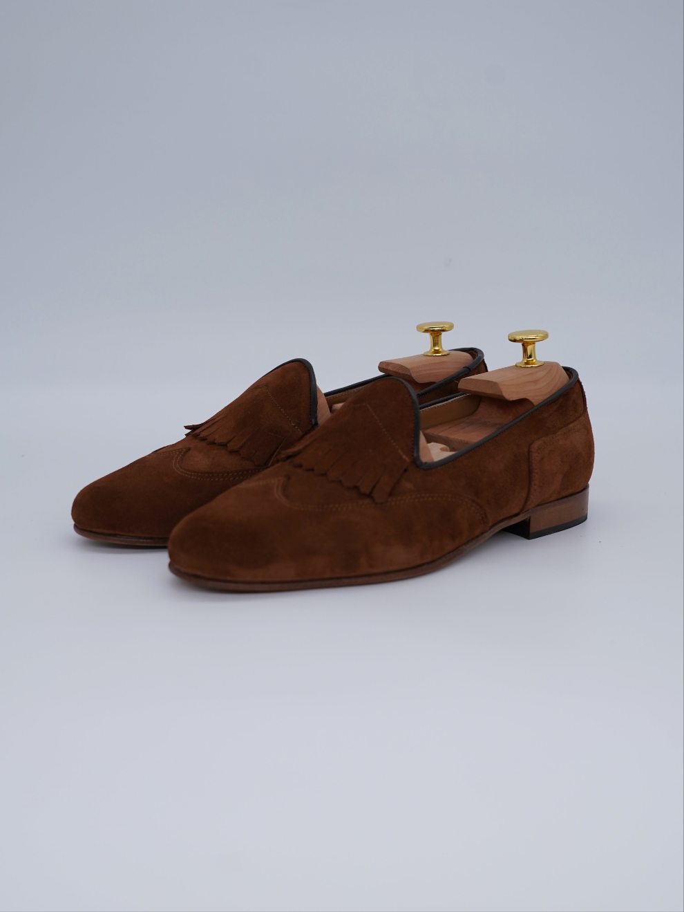 Mocassino inglese in camoscio bruciato