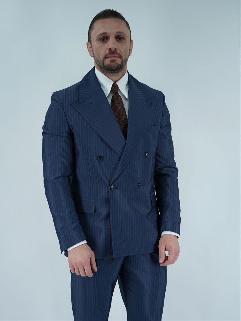Giacca Doppio Petto Lancia - Linea Extensive | Solaro Blu