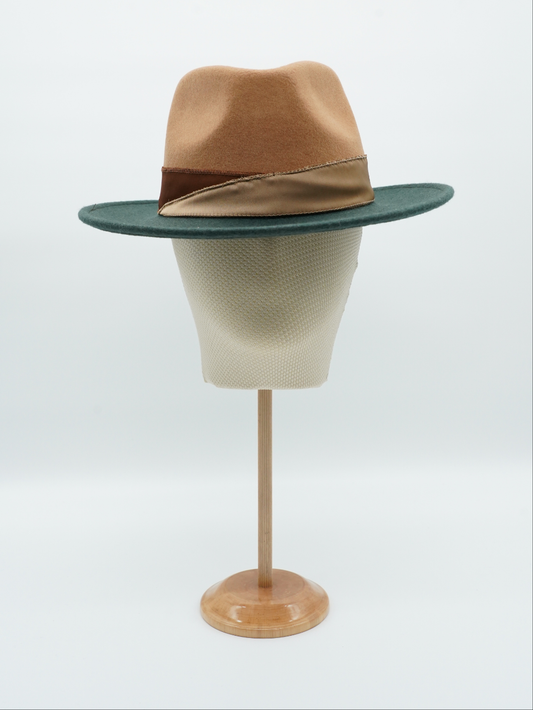 Cappello Texas Verde/Alce in feltro