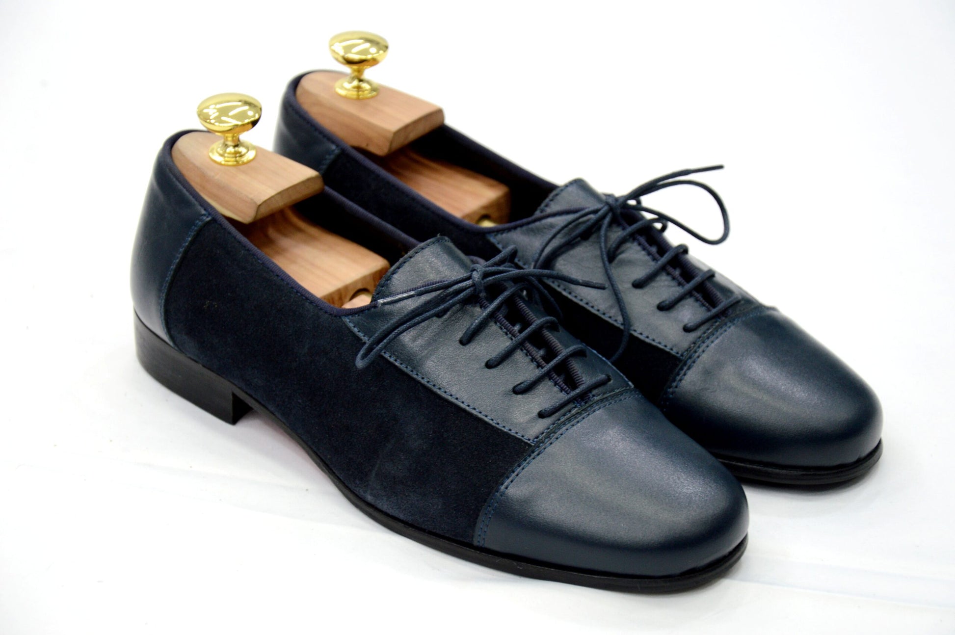 Mocassini modello bowling in pelle