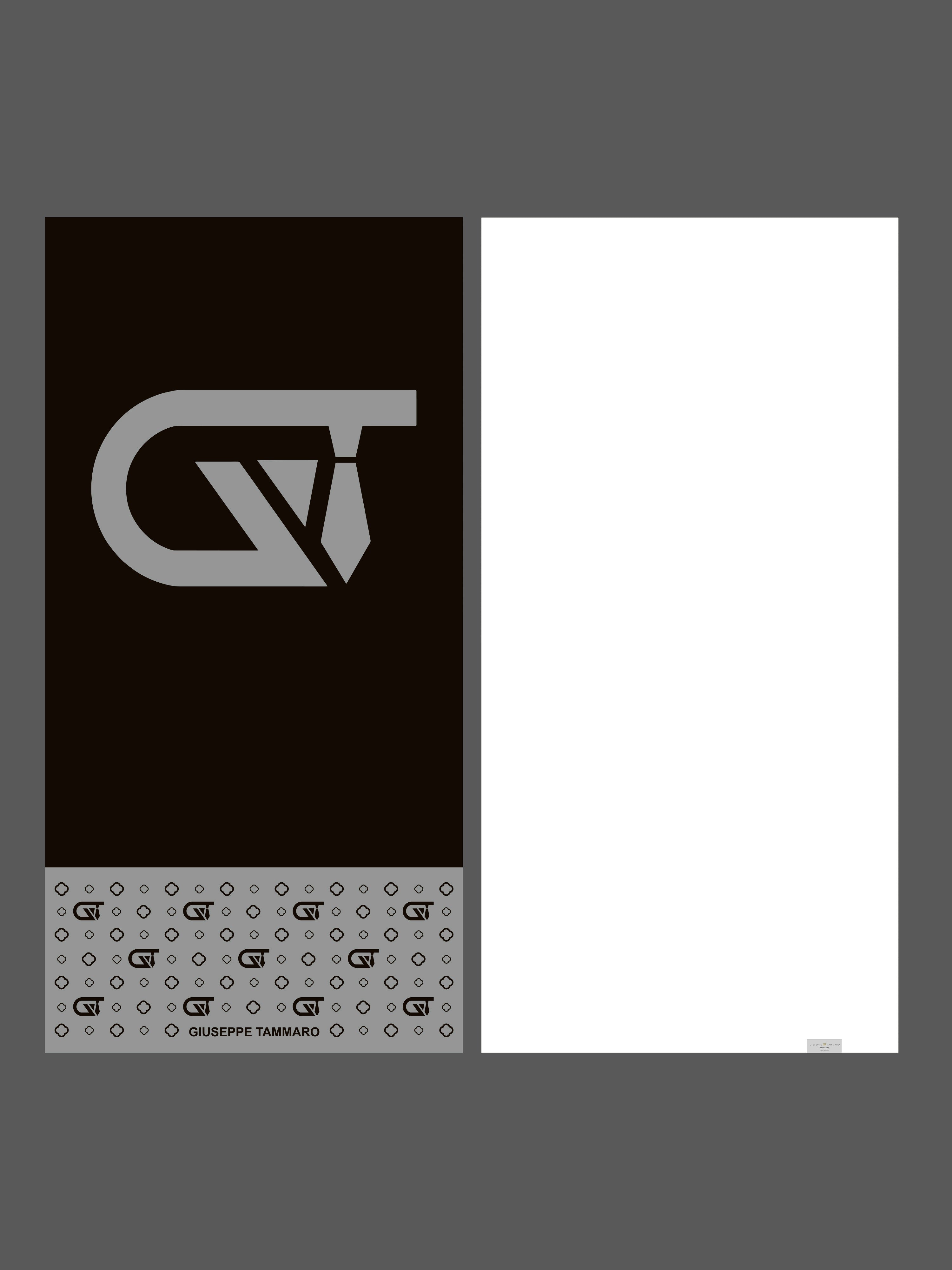 Telo mare monogram 180x90cm in microfibra nero/grigio