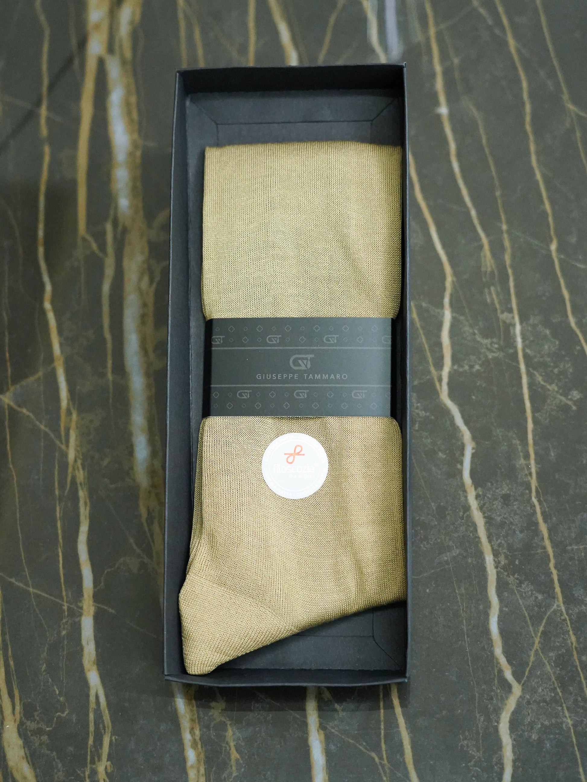 Calza Lunga Filo di Scozia - Maglia liscia | Coloniale beige