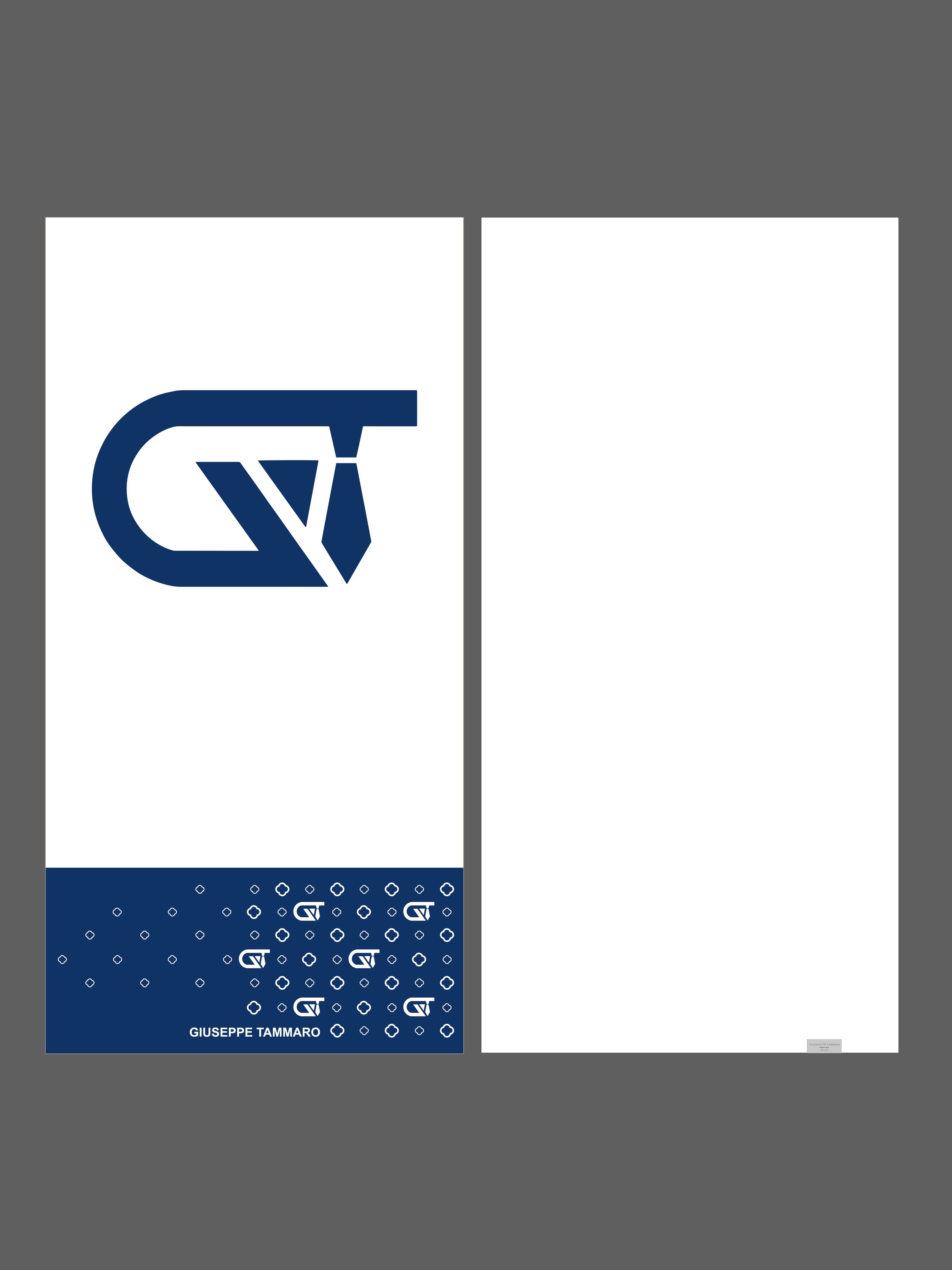Telo mare monogram 180x90cm in microfibra bianco/blu
