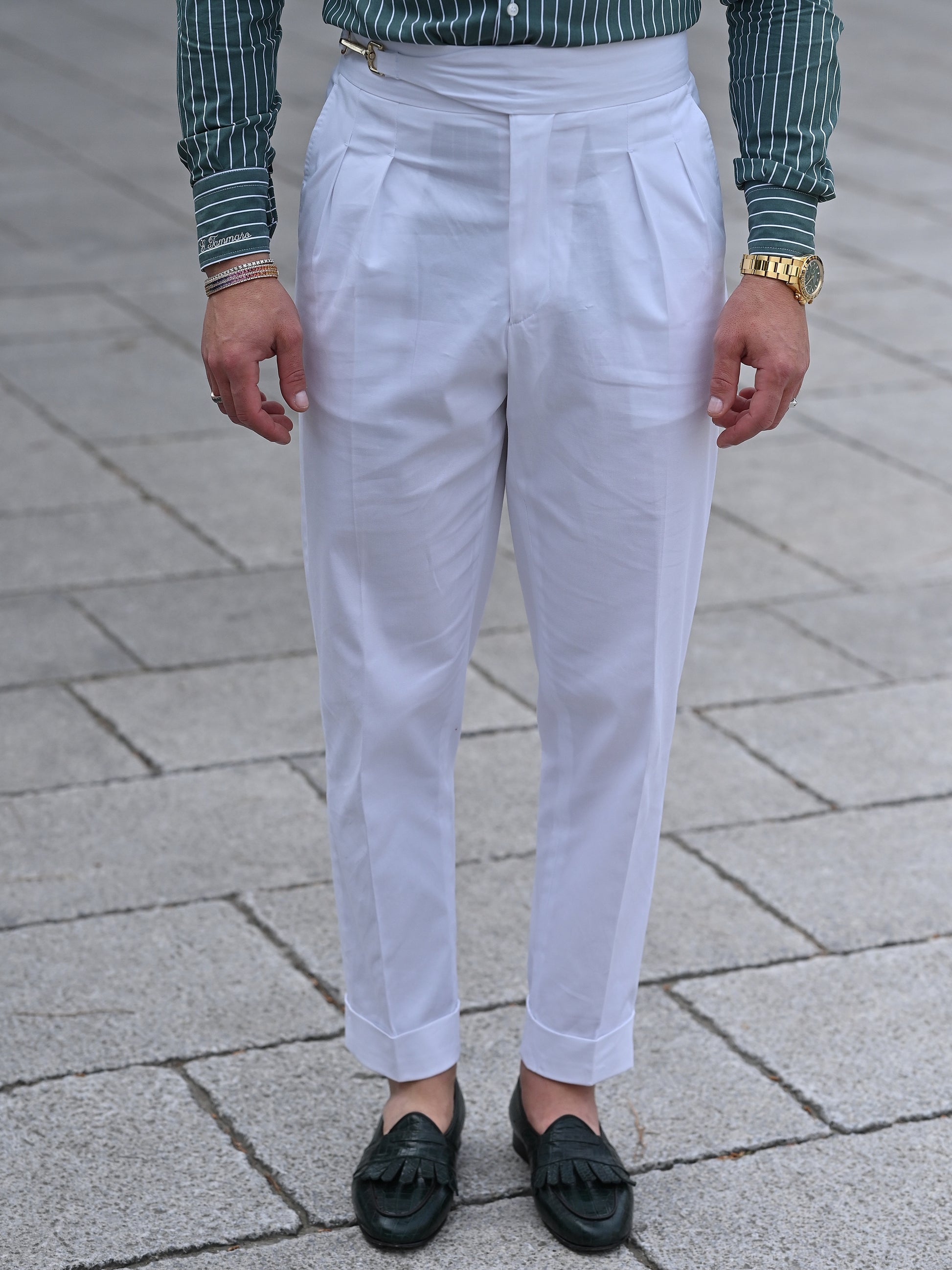 Gurkha royal Santorini Bianco con gancio oro