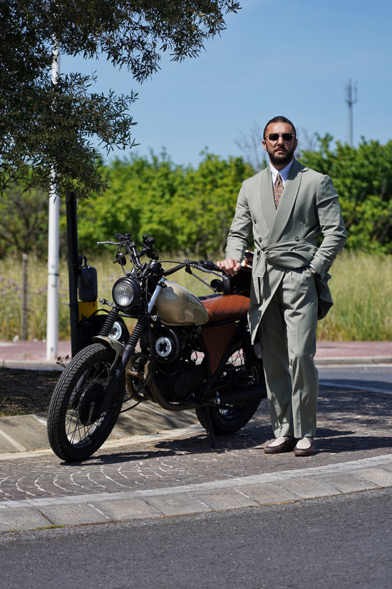 Giacca Heritage Lunga Doppio Petto - Linea Extensive | Verde Oliva