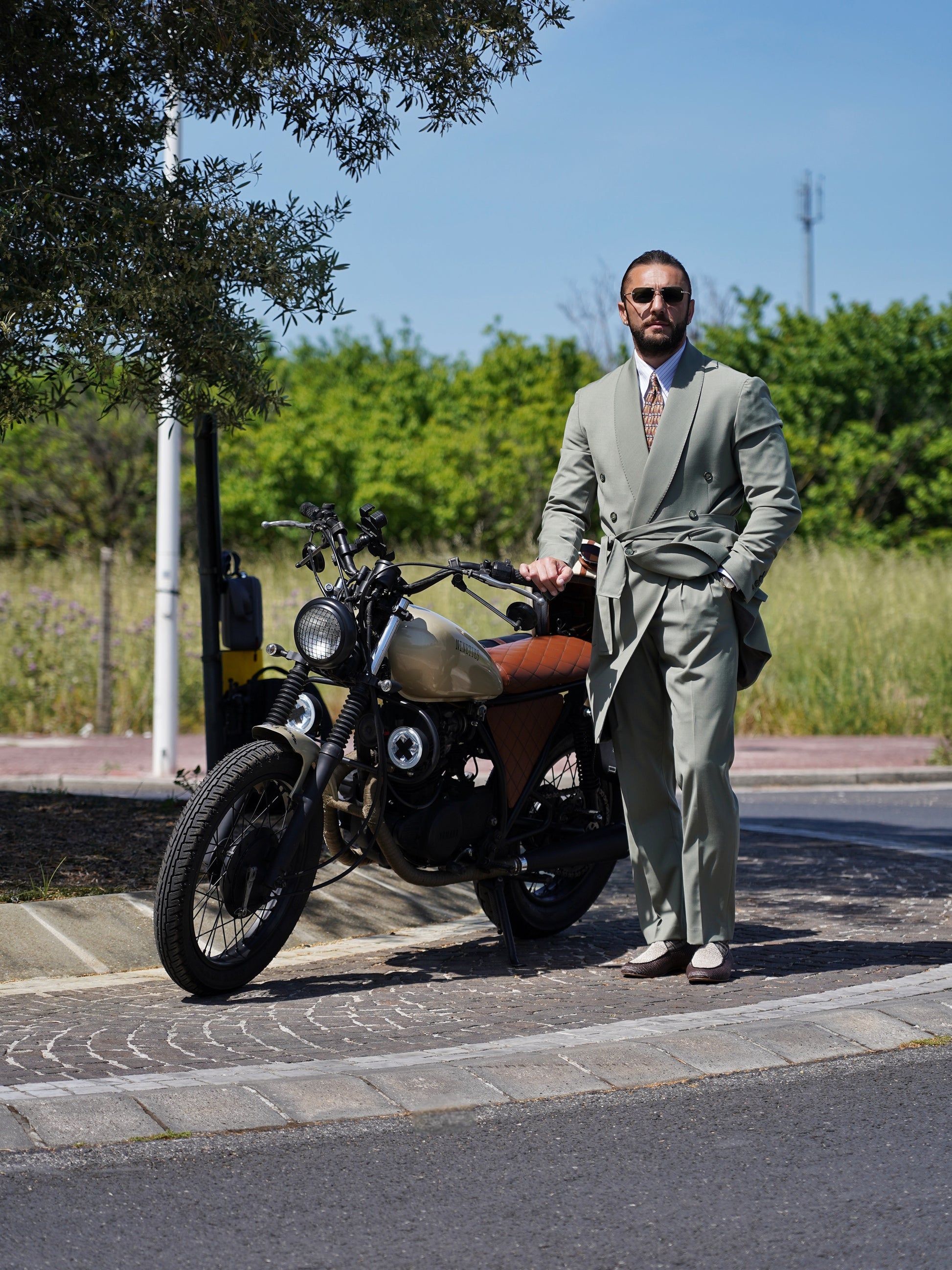 Giacca Heritage Lunga Doppio Petto - Linea Extensive | Verde Oliva