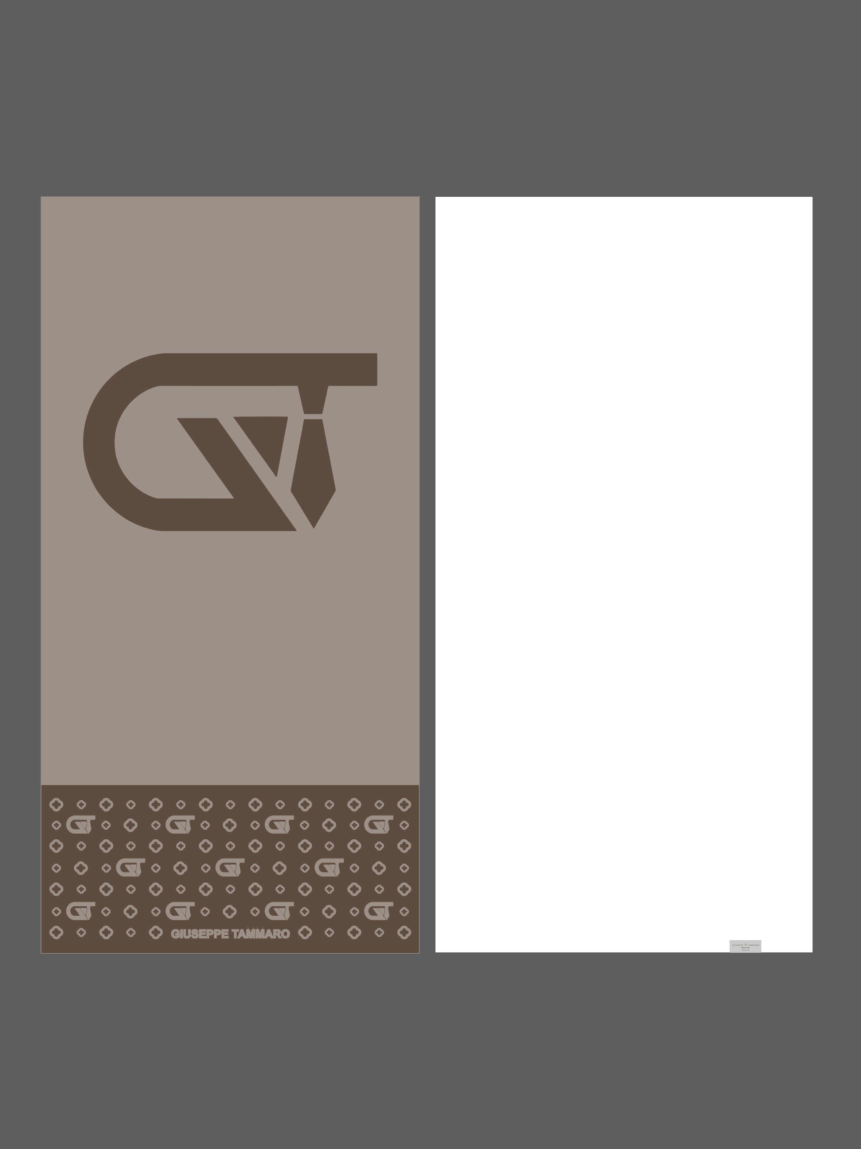 Telo mare monogram 180x90cm in microfibra fango/moro
