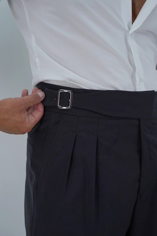 Gurkha Heritage Con Fibbia Laterale - Fondo 22/25cm | Doppia Fibbia Regolabile | Nero Corvino