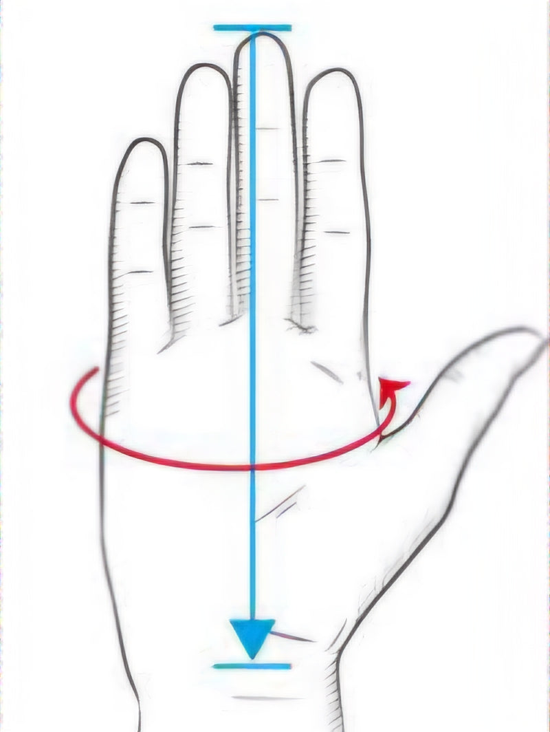 Guanto classic in pelle di capra blu