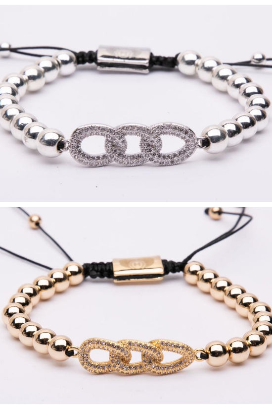 Bracciale in metallo modello infinity