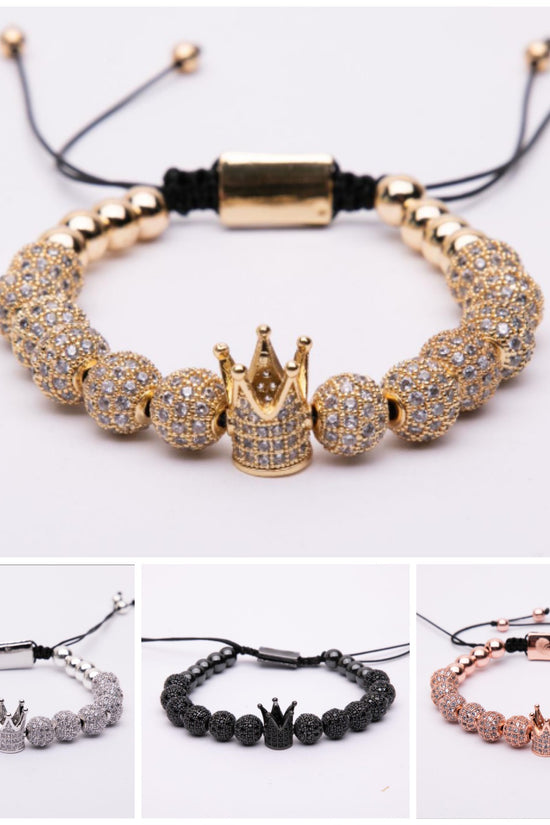 Bracciale in metallo modello royal crown