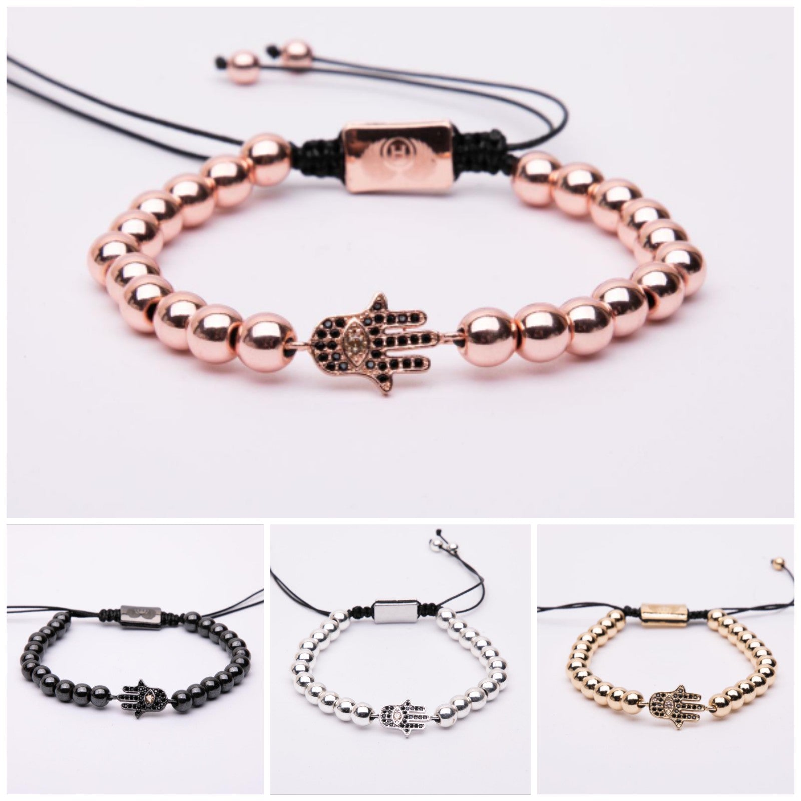 Bracciale in metallo modello mano di fatima