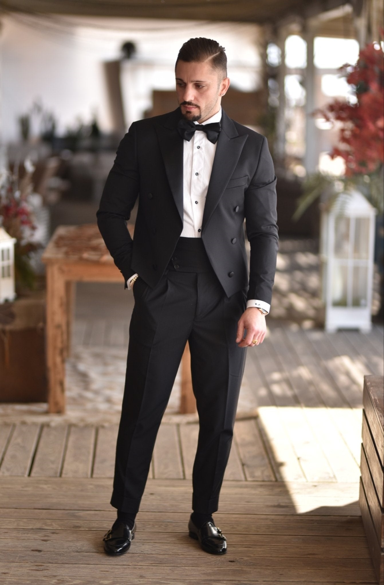 Double-breasted tuxedo