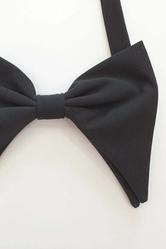 Papillon modello batman in tessuto nero