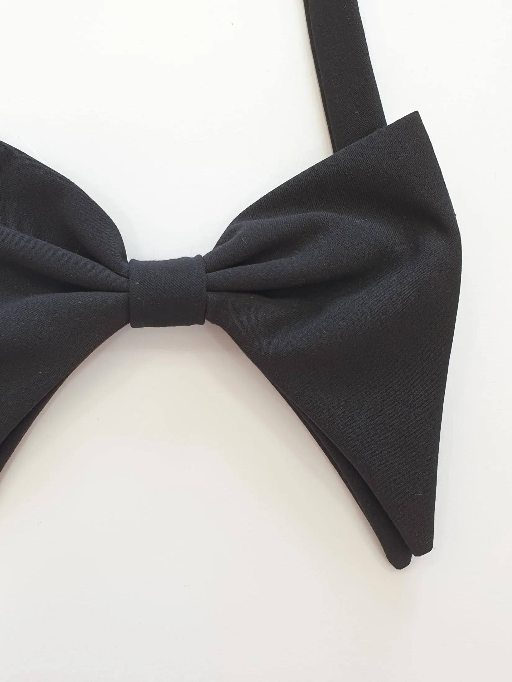 Papillon modello batman in tessuto nero