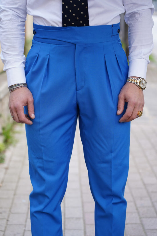 Gurkha azzurro intenso doppia abbottonatura