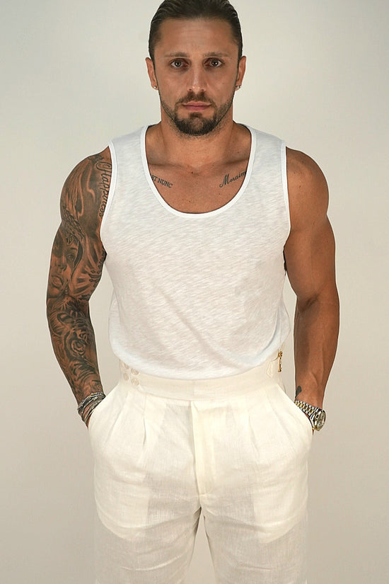 Canotta Napoli bianca