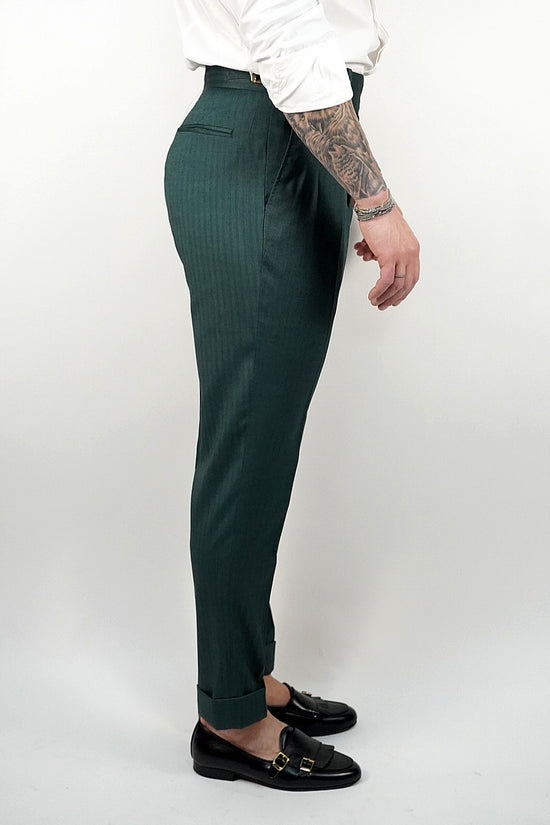 Gurkha Verde Smeraldo con 4 bottoni e fibbie stringenti laterali