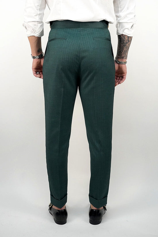 Gurkha Verde Smeraldo con 4 bottoni e fibbie stringenti laterali