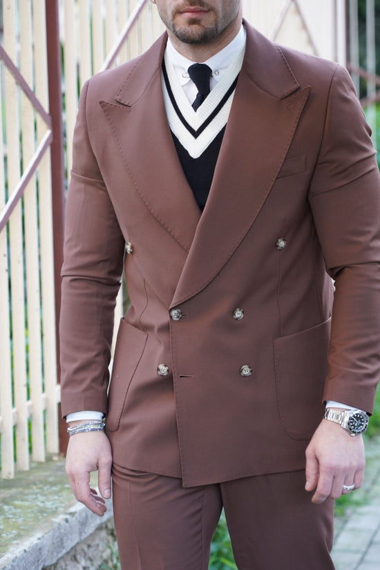 Abito Extensive Doppiopetto sigaro