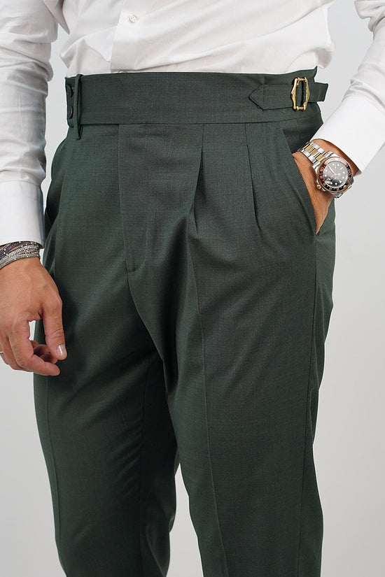 Gurkha Verde Malachite con 4 bottoni e fibbie stringenti laterali