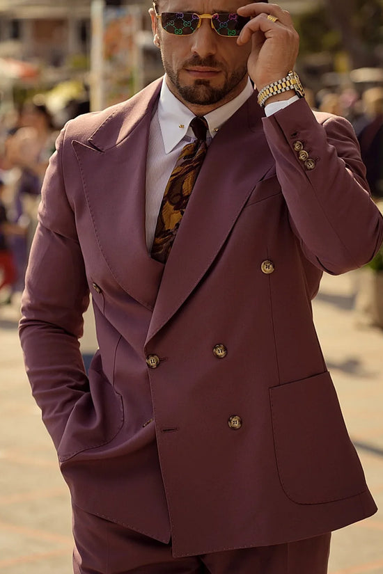 Abito Extensive Doppiopetto pantone burgundy light