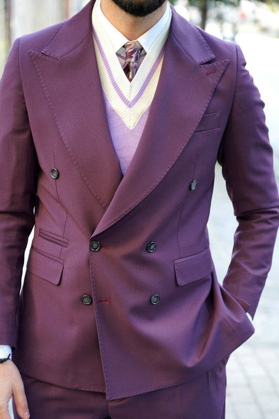 Abito Extensive Doppiopetto pantone burgundy night