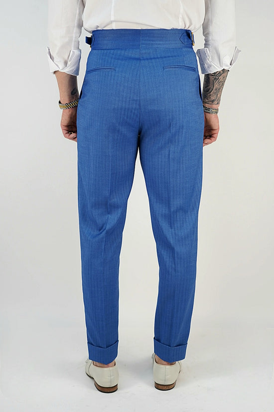 Gurkha Topazio Azzurro con 4 bottoni e fibbie stringenti laterali