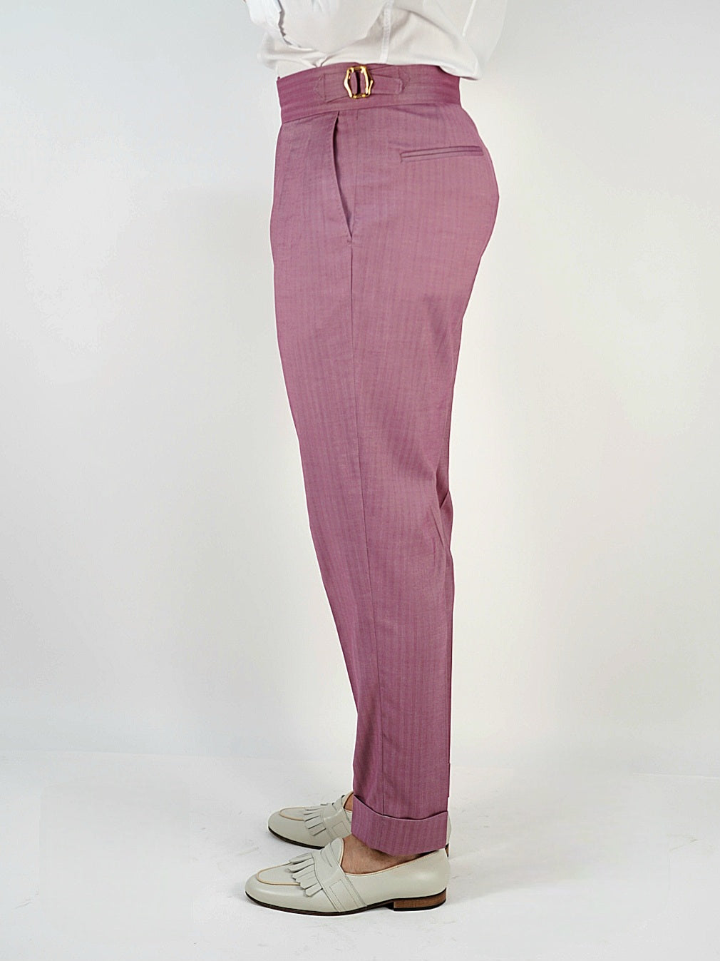 Gurkha Quarzo Rosa con 4 bottoni e fibbie stringenti laterali