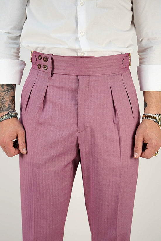 Gurkha Quarzo Rosa con 4 bottoni e fibbie stringenti laterali