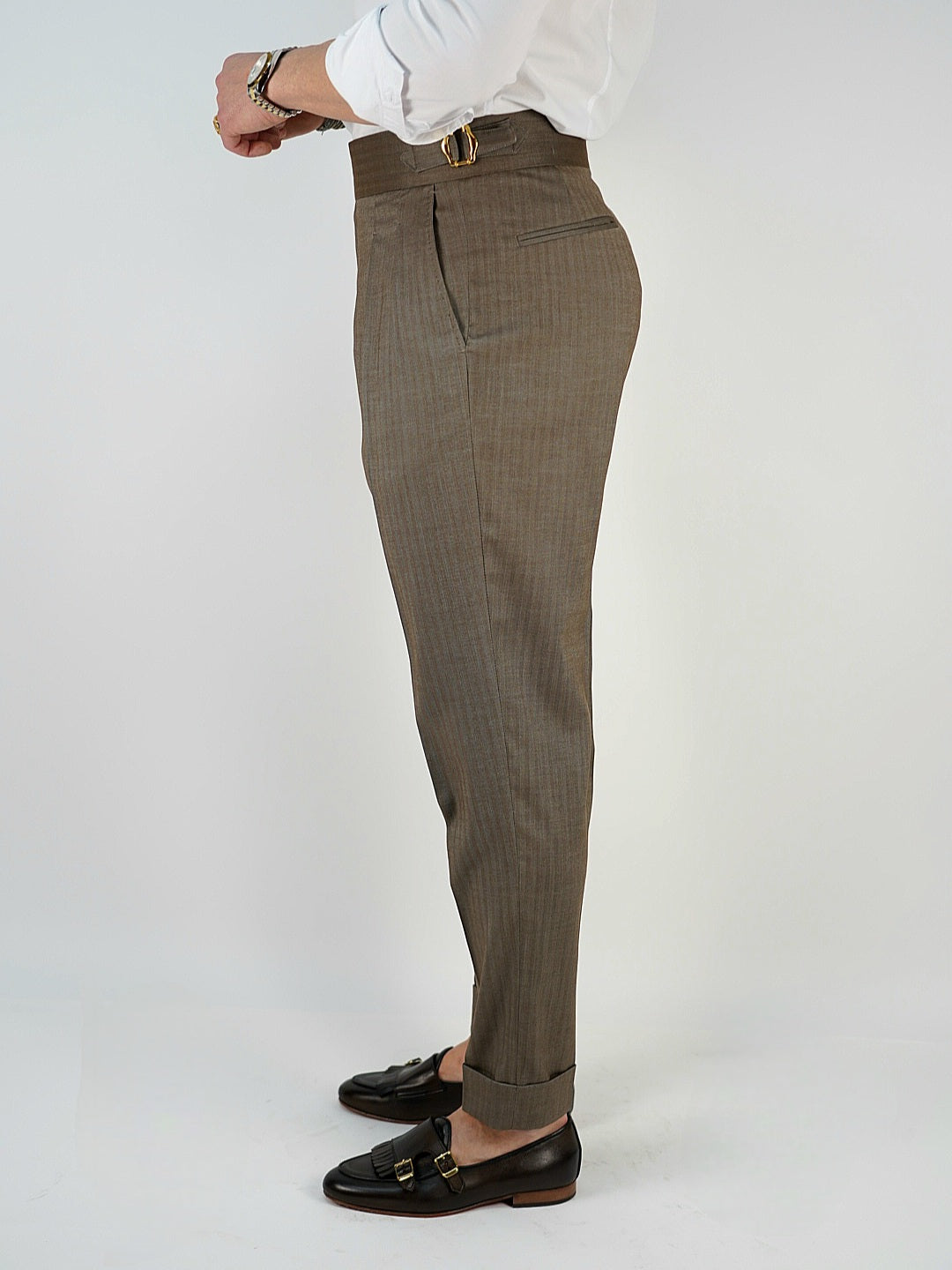 Gurkha Moro con 4 bottoni e fibbie stringenti laterali