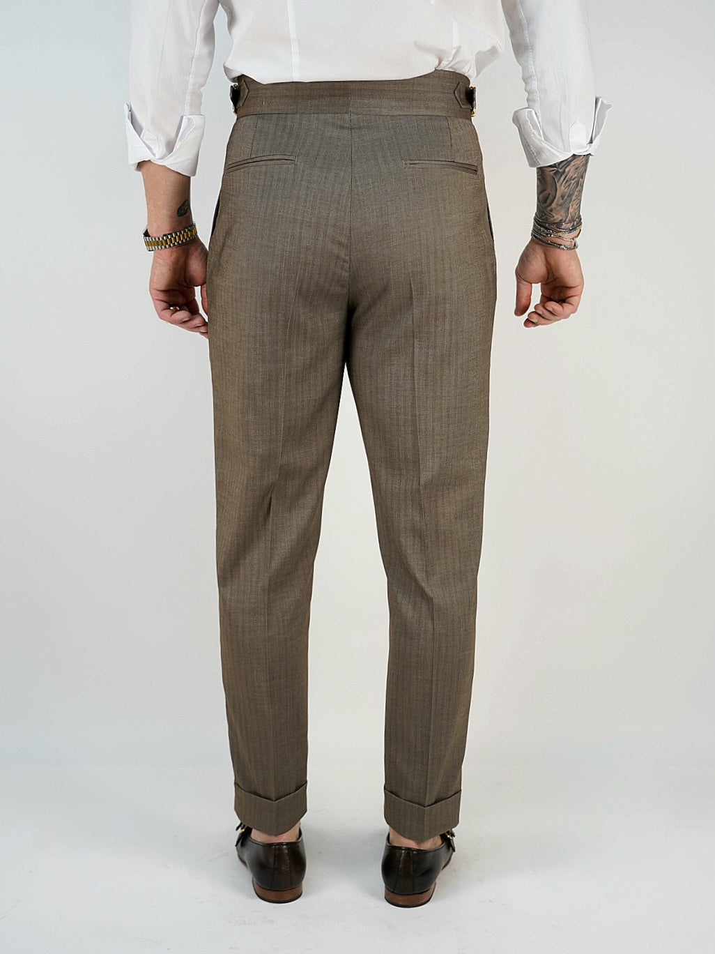 Gurkha Moro con 4 bottoni e fibbie stringenti laterali