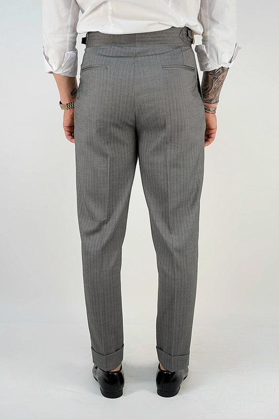 Gurkha Grigio Cenere con 4 bottoni e fibbie stringenti laterali