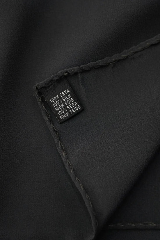 Pochette nera in seta