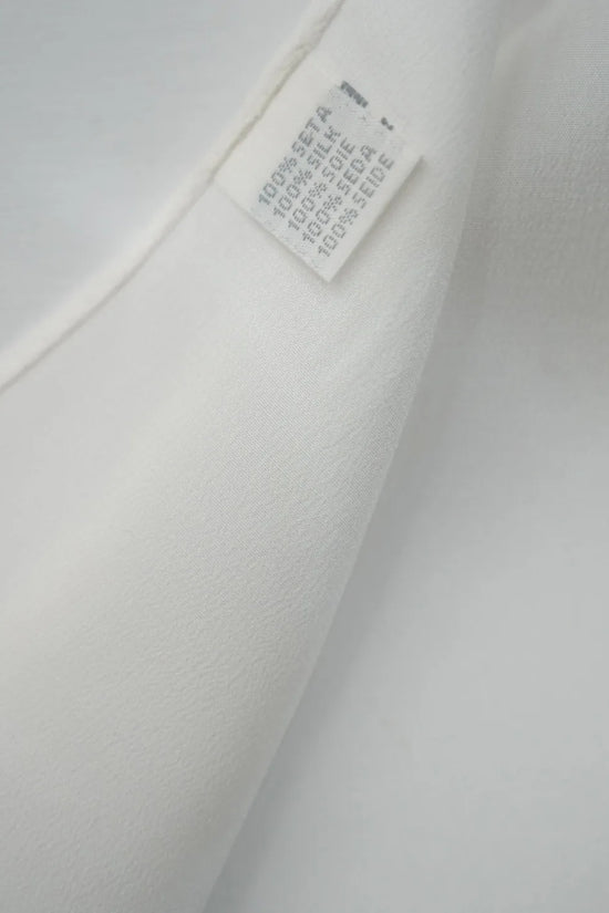 Pochette bianca in seta