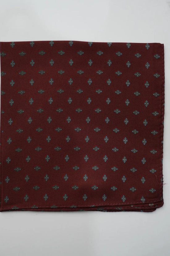 Pochette in seta fantasy bordeaux 1