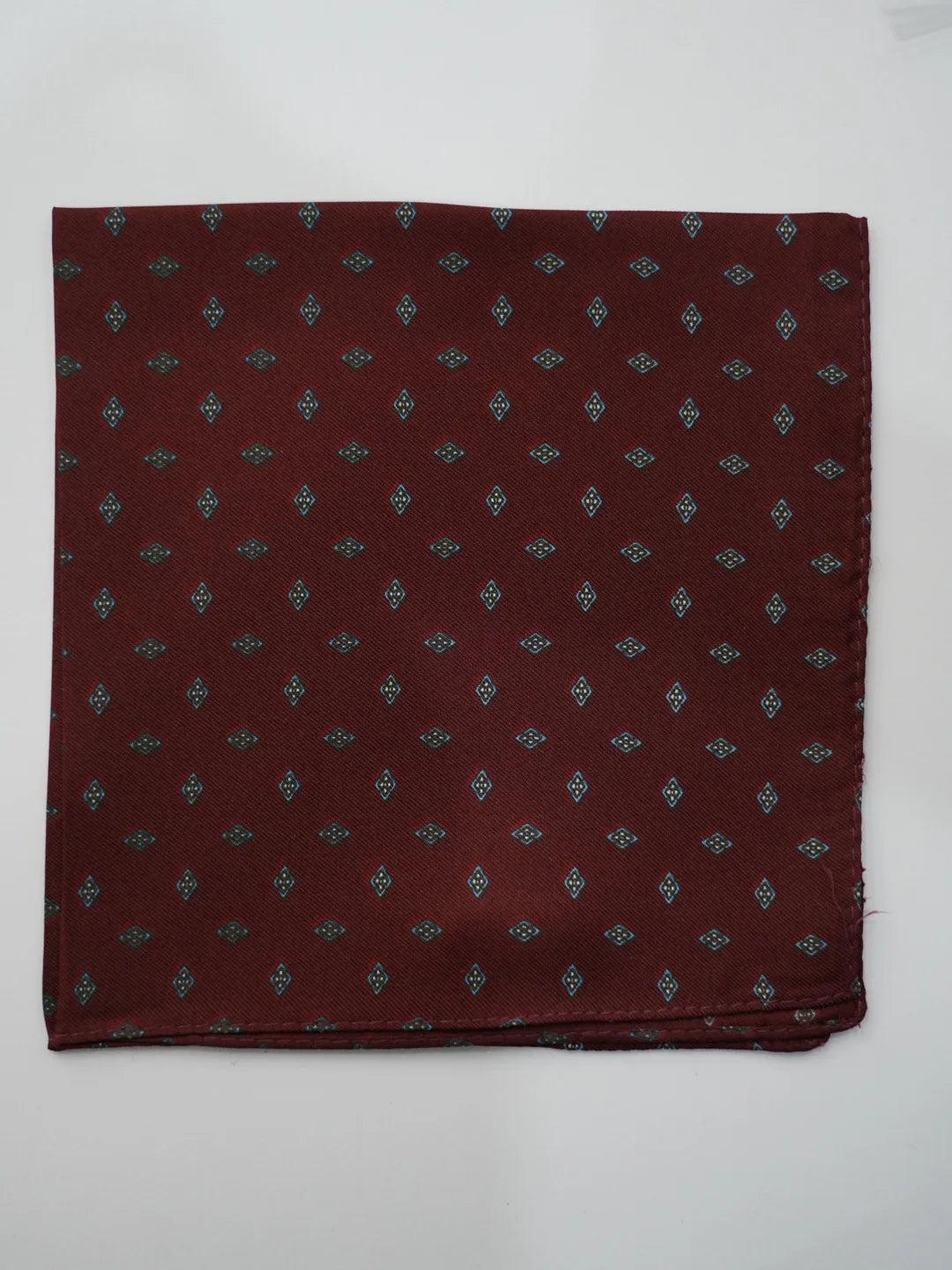 Pochette in seta fantasy bordeaux 1