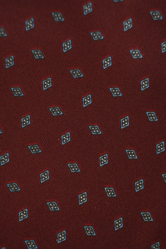 Pochette in seta fantasy bordeaux 1