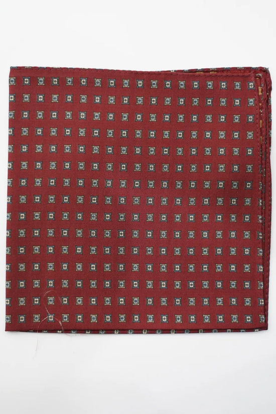 Pochette in seta fantasy bordeaux 2