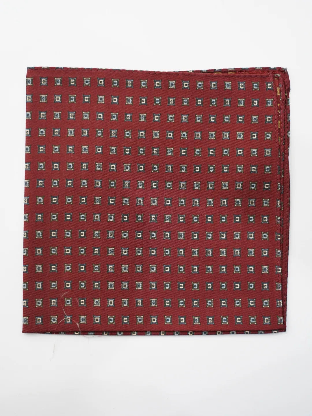 Pochette in seta fantasy bordeaux 2