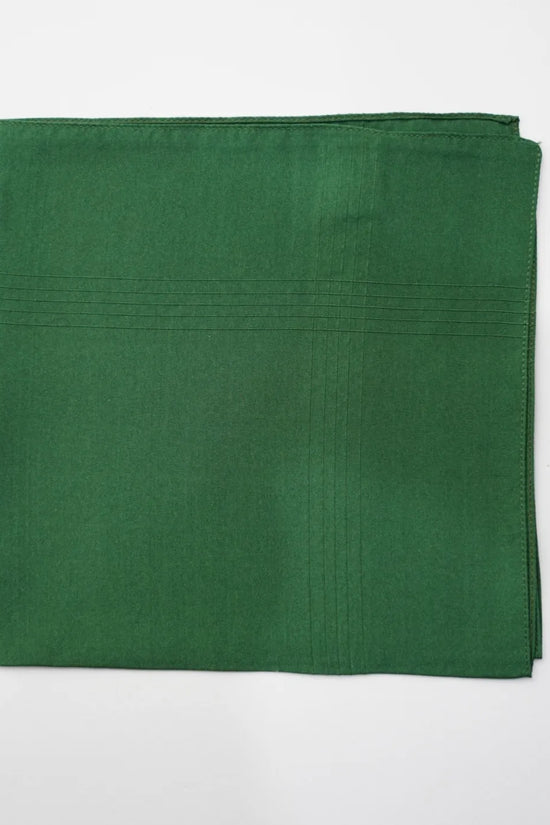 Pochette in seta verde