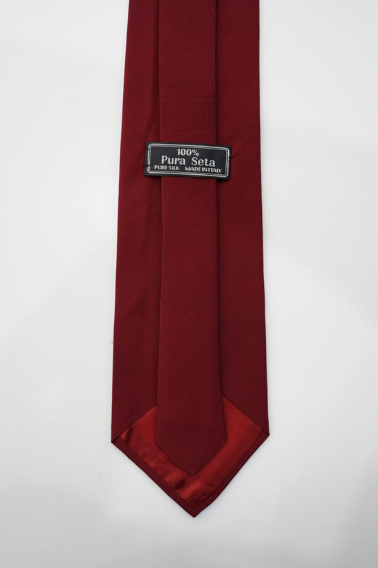 Cravatta in seta bordeaux