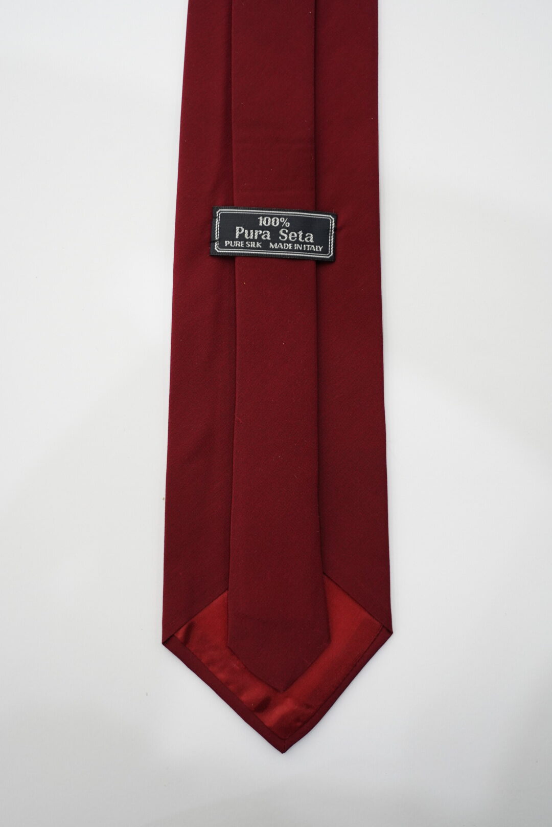 Cravatta in seta bordeaux