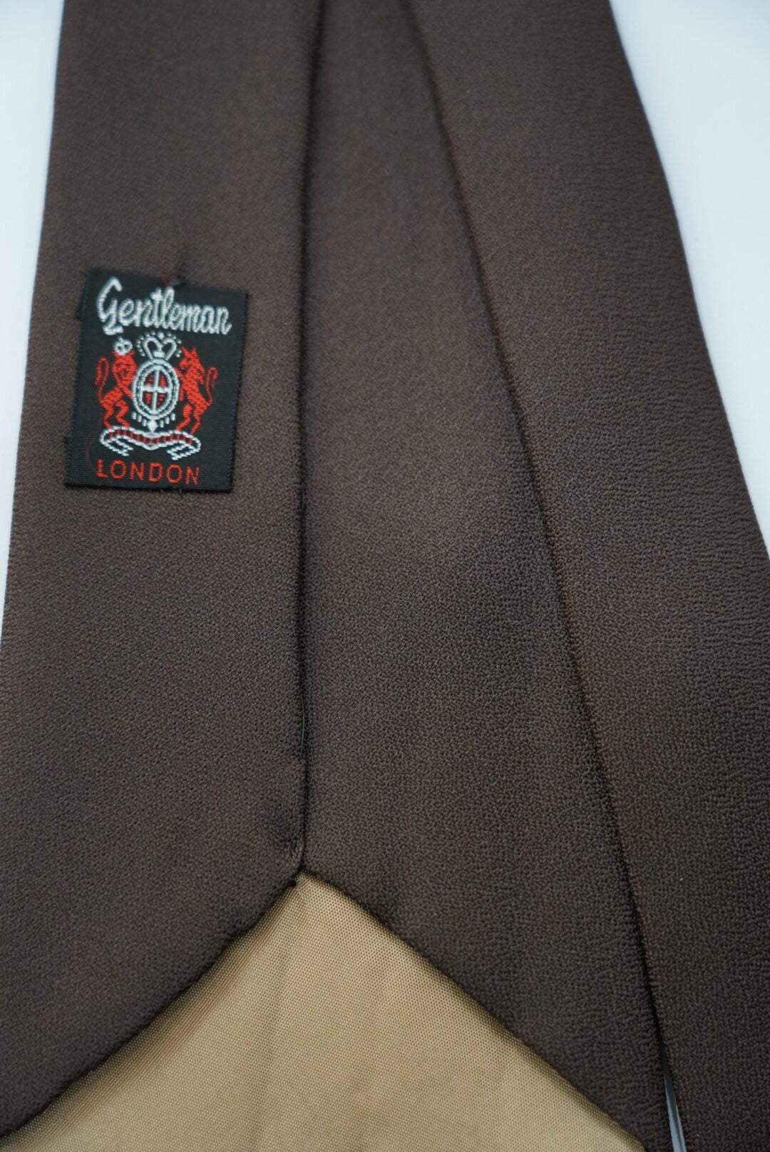 Cravatta in seta marrone