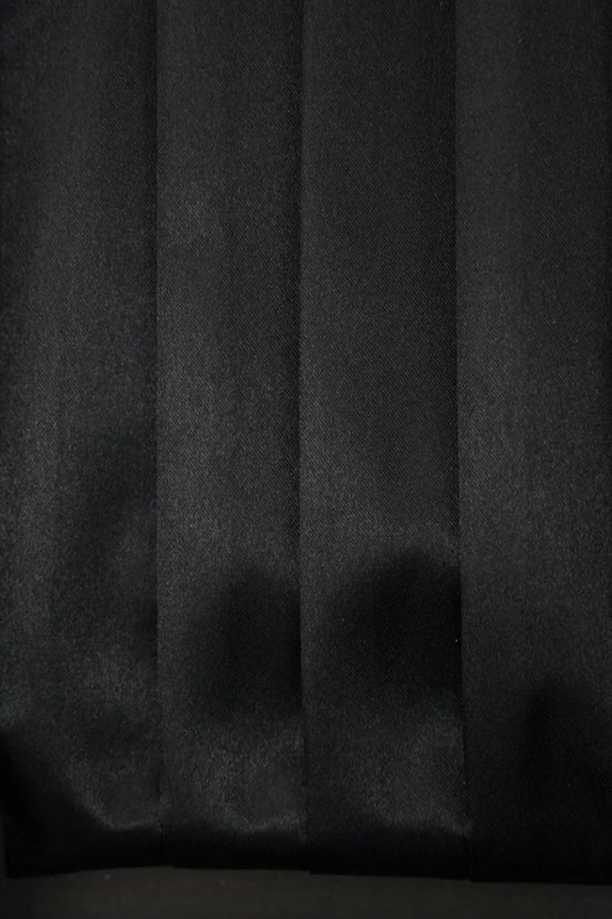 Set fascia smoking, papillon e pochette in raso