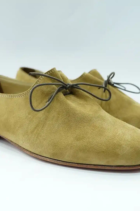 Mocassini a sacchetto in camoscio